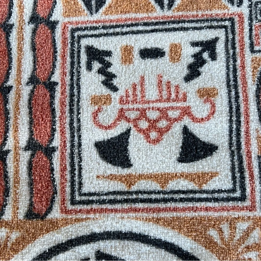 VTG Bibb Pueblo de Cochiti Fringed Towel Set The First Americans Cotton 70s GUC